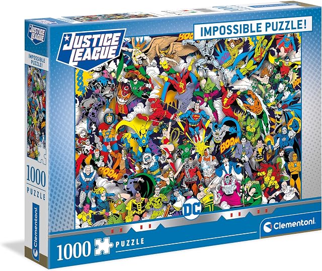 Clementoni - DC Comics Impossibile Jigsaw Puzzle for Children and Adults 1000 pieces, 14 Years old and up, 39599