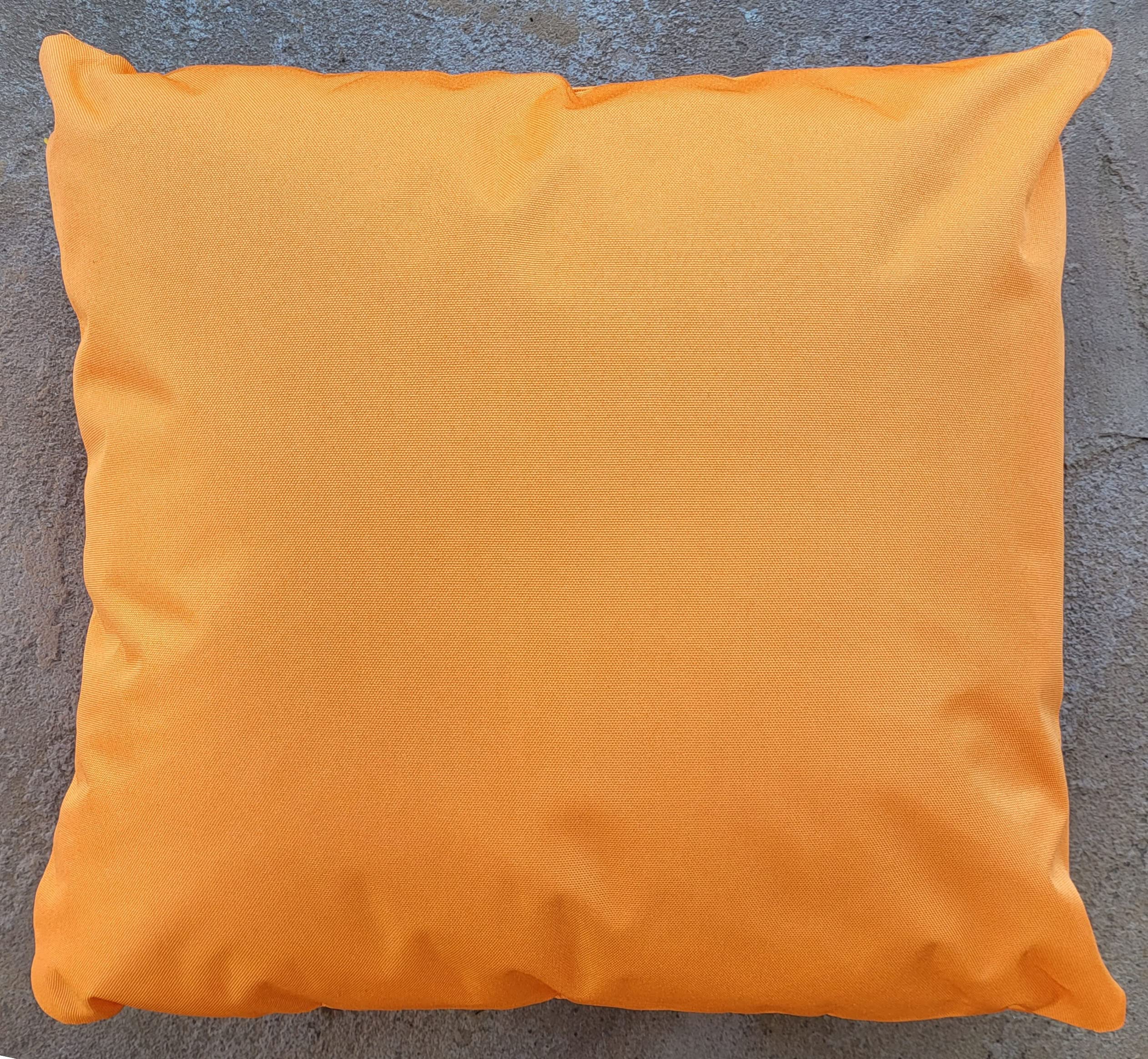 cushion mania Outdoor Chair Seat Pads Bench Pads Waterproof Garden Filled Cushion (43x43cm), Orange, Polyester — image 1