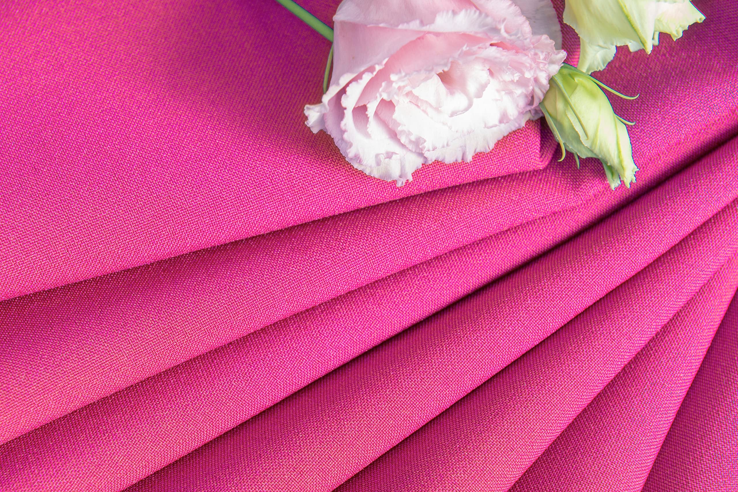NIBLO Tablecloth Table Runner Table Linen Table Decoration Table Cloth (Dark Pink, Tablecloth - 140 x 220 cm) - Image 4
