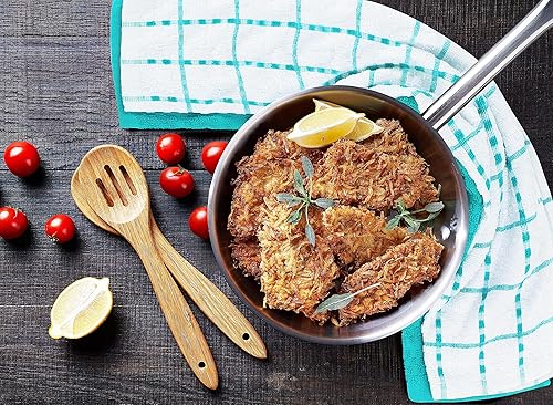 Miniatura 2 de Utopia Towels Toallas de cocina 6 unidades 15 x 25 pulgadas, 100% algodón hilado en anillo súper suaves y absorbentes, toallas de cocina y bar