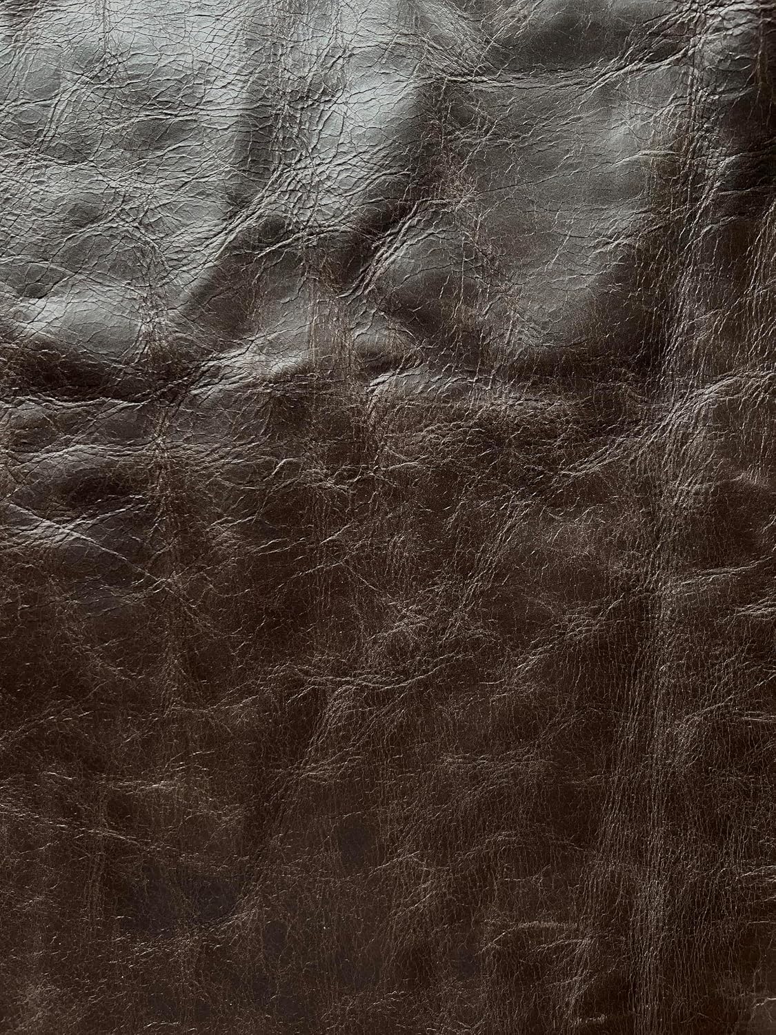Upholstery Cowhide Leather (Whole Hides) (Chocolate Distressed)