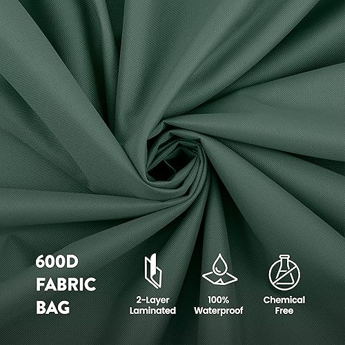 Miniatura 5 de ZOBER 600D Oxford Fabric Rolling Christmas Tree Storage Bag - Fits 7.5 Ft Artificial Trees - Waterproof Christmas Tree Bag For Storage Box For Xmas,