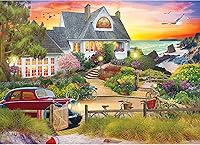 Vista 1 de RoseArt - My Happy Place - Seaside Hill - Rompecabezas de 1000 piezas para adultos