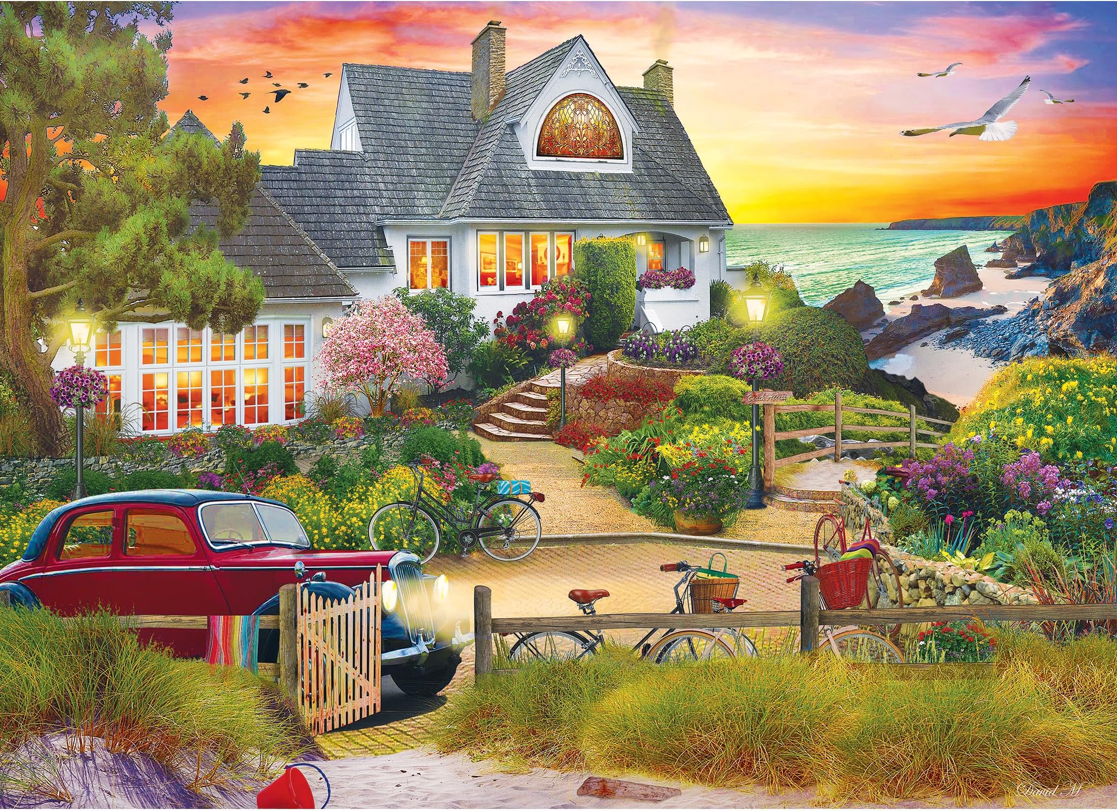 My Happy Place - Seaside Hill - 1000 Piece Jigsaw Puzzle for Adults