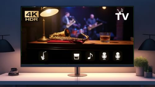 Jazz Night Lounge 4K – Smooth Sax & Rain Fire TV Screensaver – vue 6