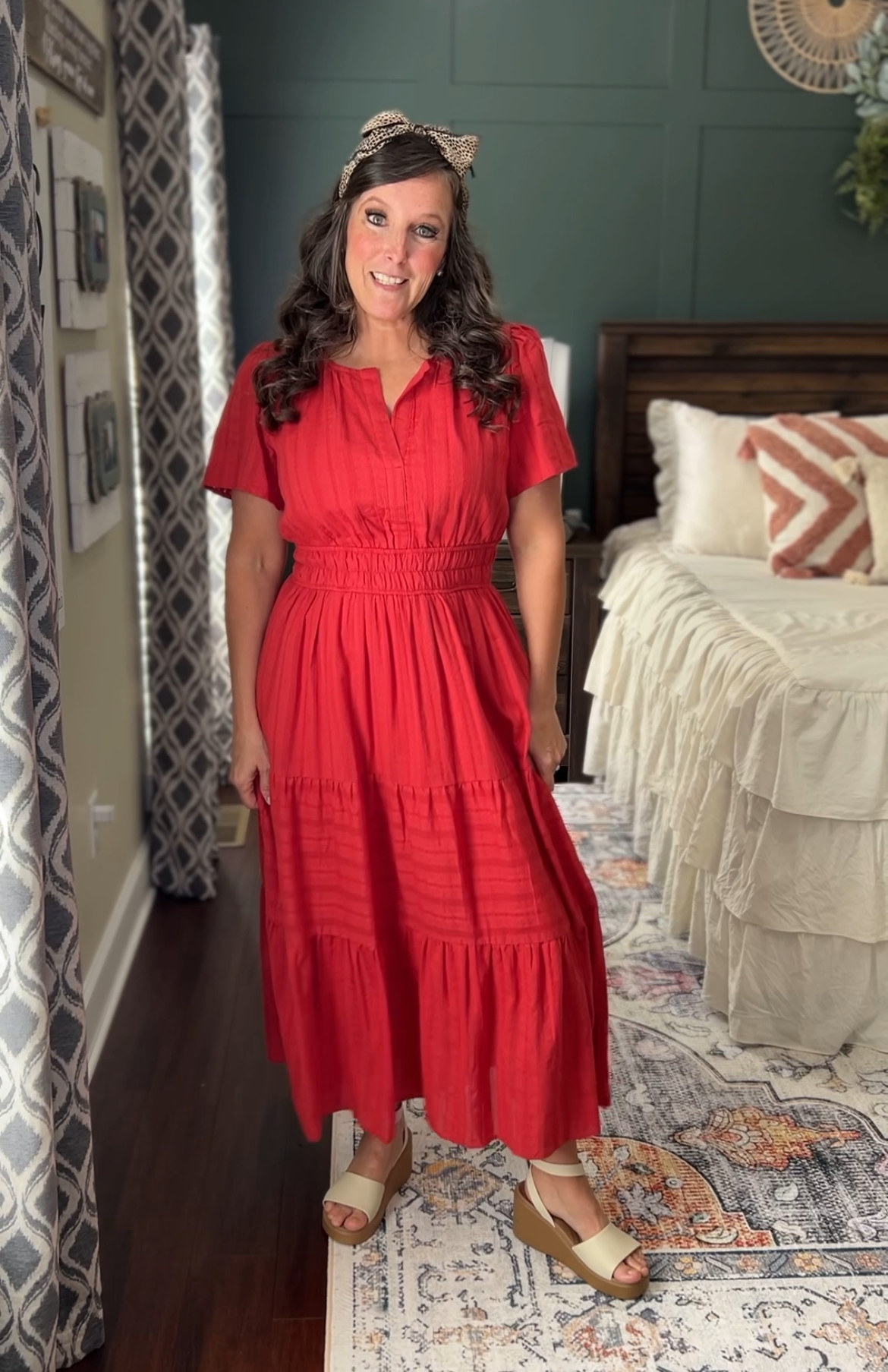 Watch Womens Short Sleeve Maxi Dress on Amazon Live