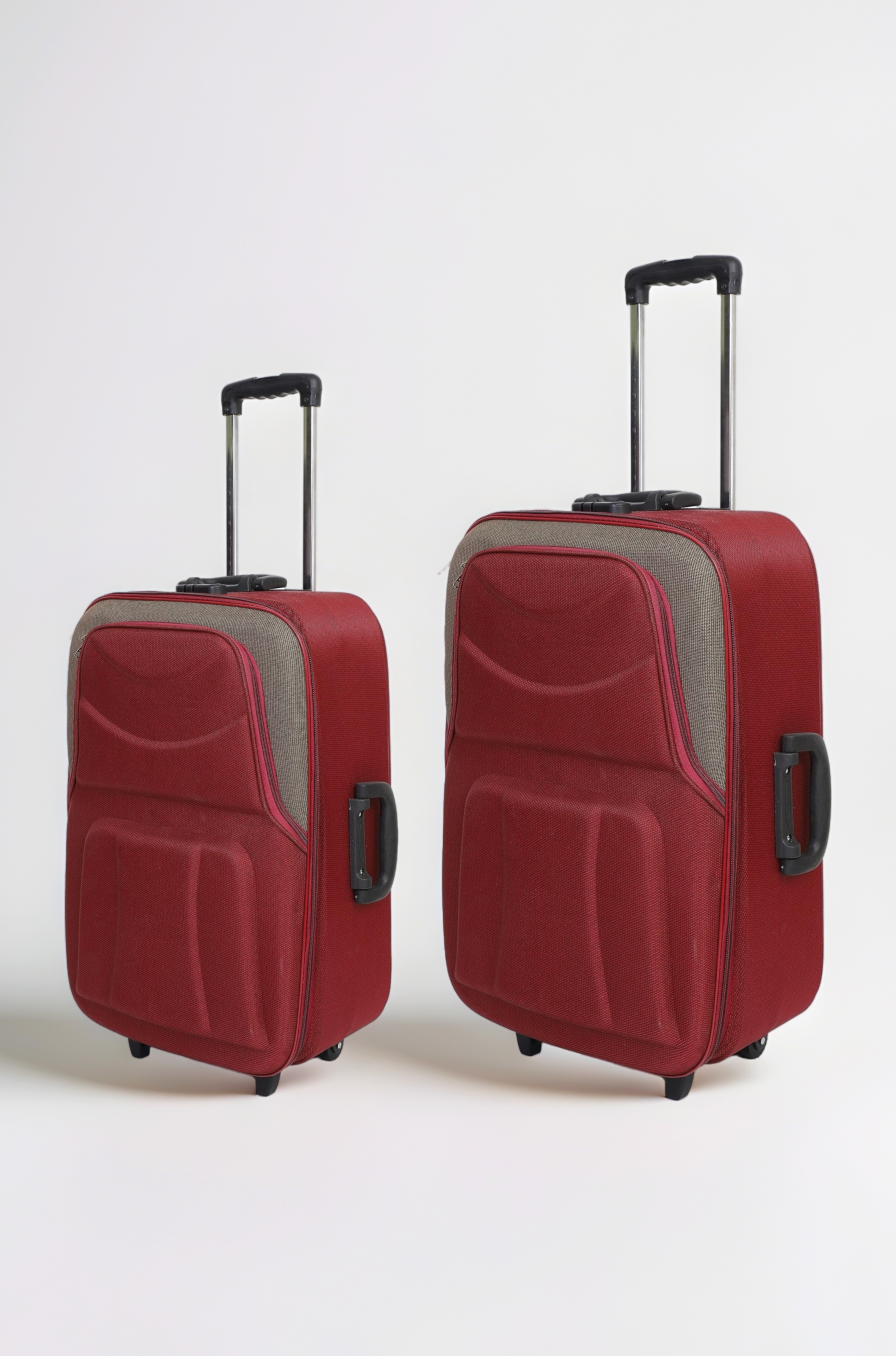 Imported Luggage/Domestic Warranty/Polyester/Classy Look and Feel (Medium, Maroon Brown, 2)