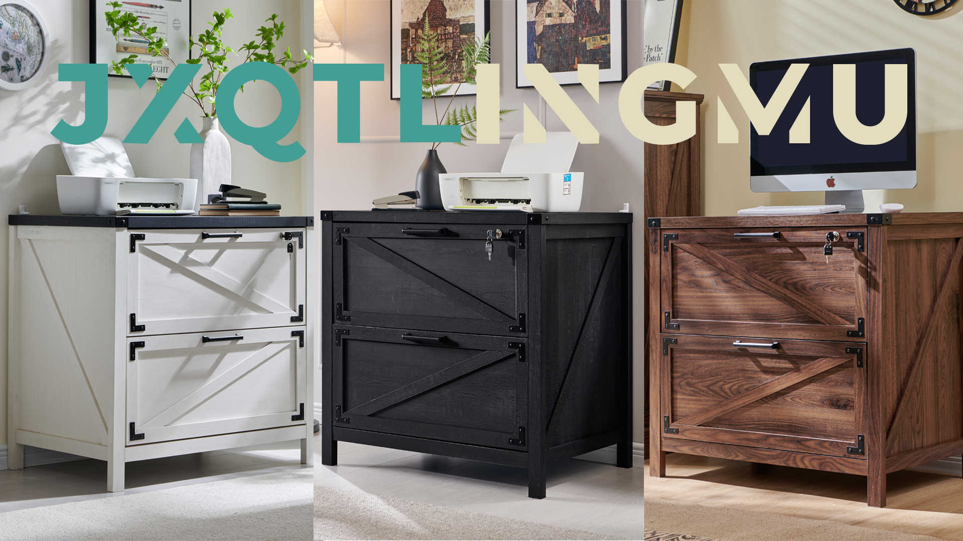 Amazon.com: JXQTLINGMU 2 Drawer Farmhouse File Cabinet