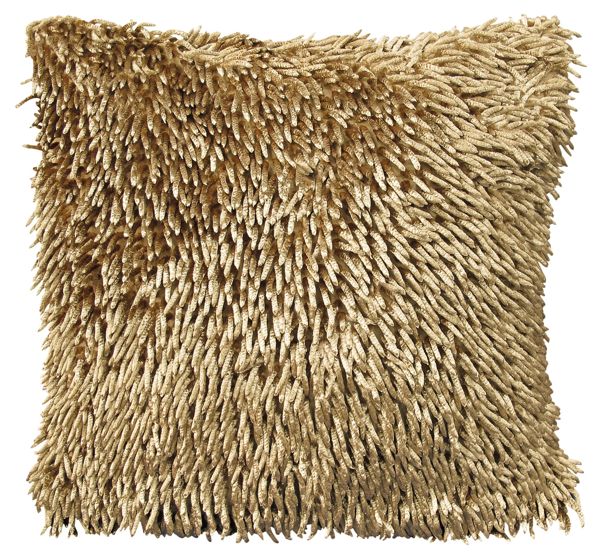 Intimates Modern Shaggy Chenille Soft Loops Luxury Cushion Cover (Latte)