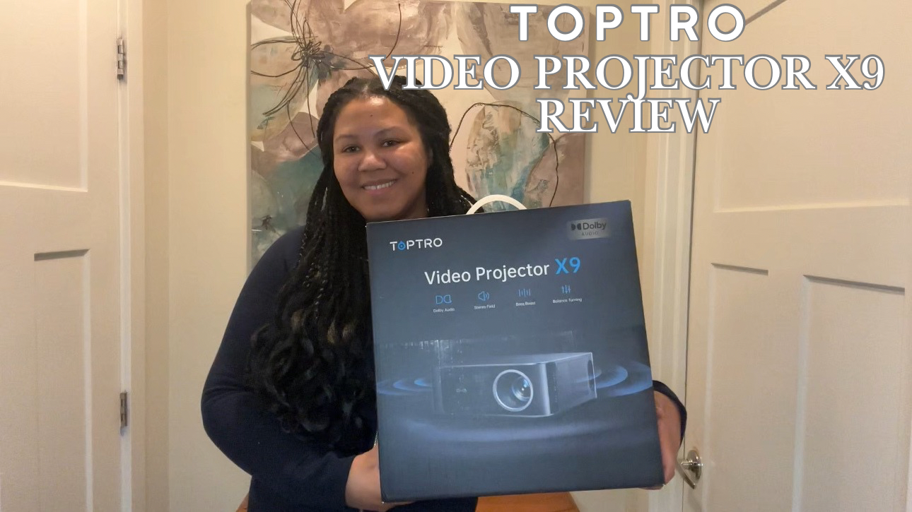 Watch Toptro video projector x9 review on Amazon Live