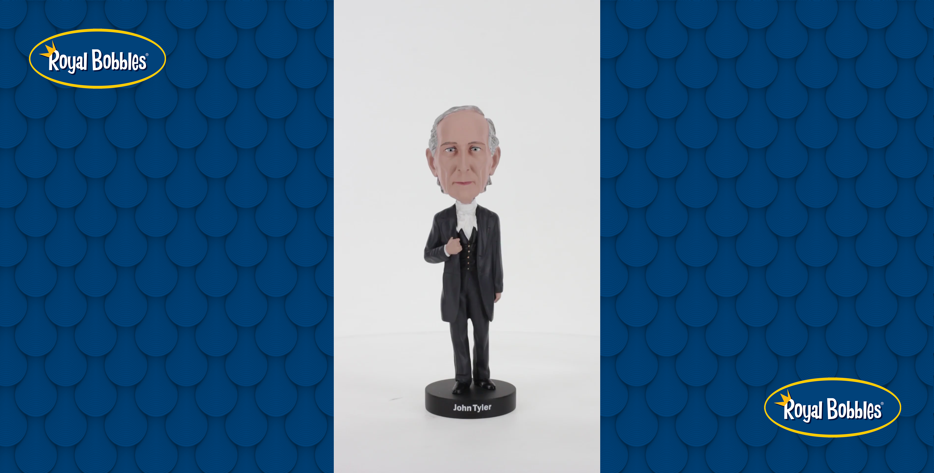 Royal Bobbles Millard Fillmore Wackelkopf – 13. US-Präsident, 19 Cm, Sammlerfigur Aus Polyresin