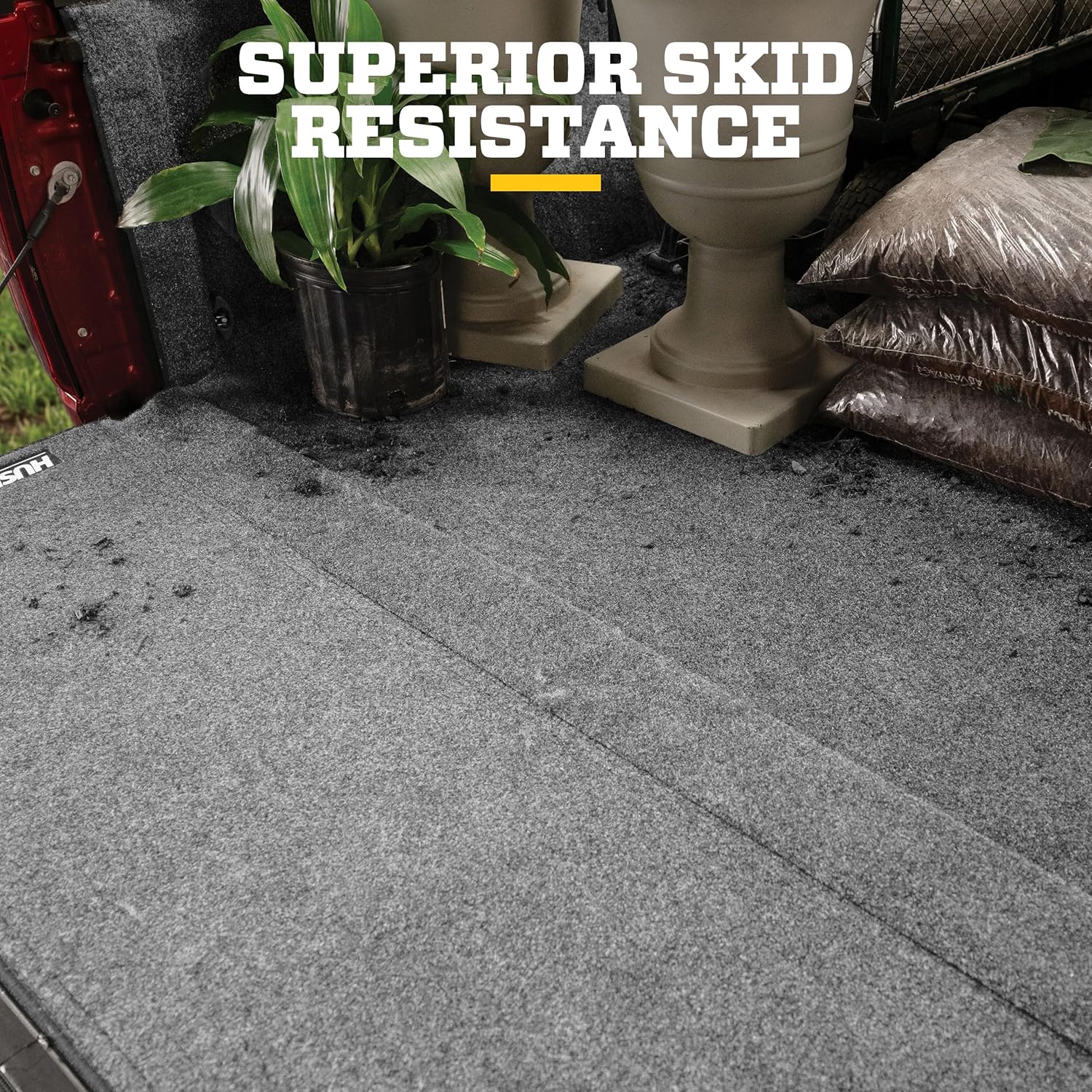 Husky Liners Full Truck Bed Liner | Fits 2020-2026 Chevrolet Silverado & GMC Sierra 2500, 3500, 6.9' Bed, with Multi-PRO Tailgate - Crew & Double Cab | Guardian Comfort Mat, 1 pc. Grey - HBRC20SBMPK