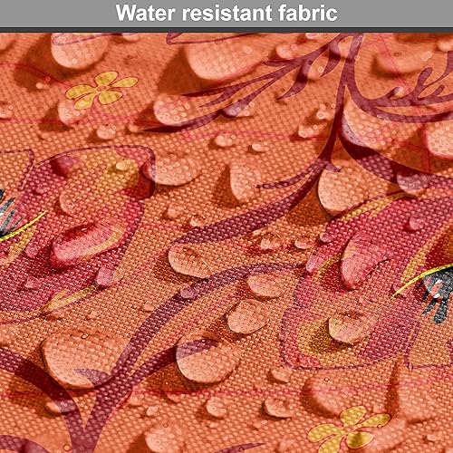 Vista 168 de Ambesonne - Tela multicolor con estampado digital por yarda Aqua Multicolor