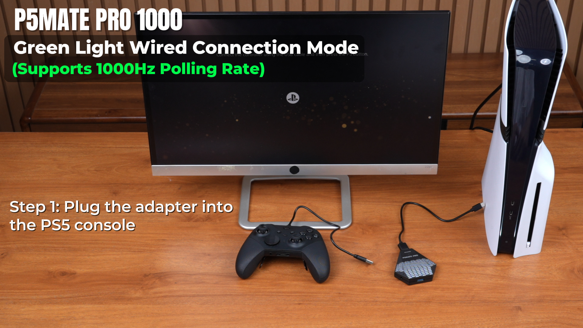 Mcbazel Besavior P5MATE Pro 1000Hz Adapter for PS5/Slim/Pro, Plug