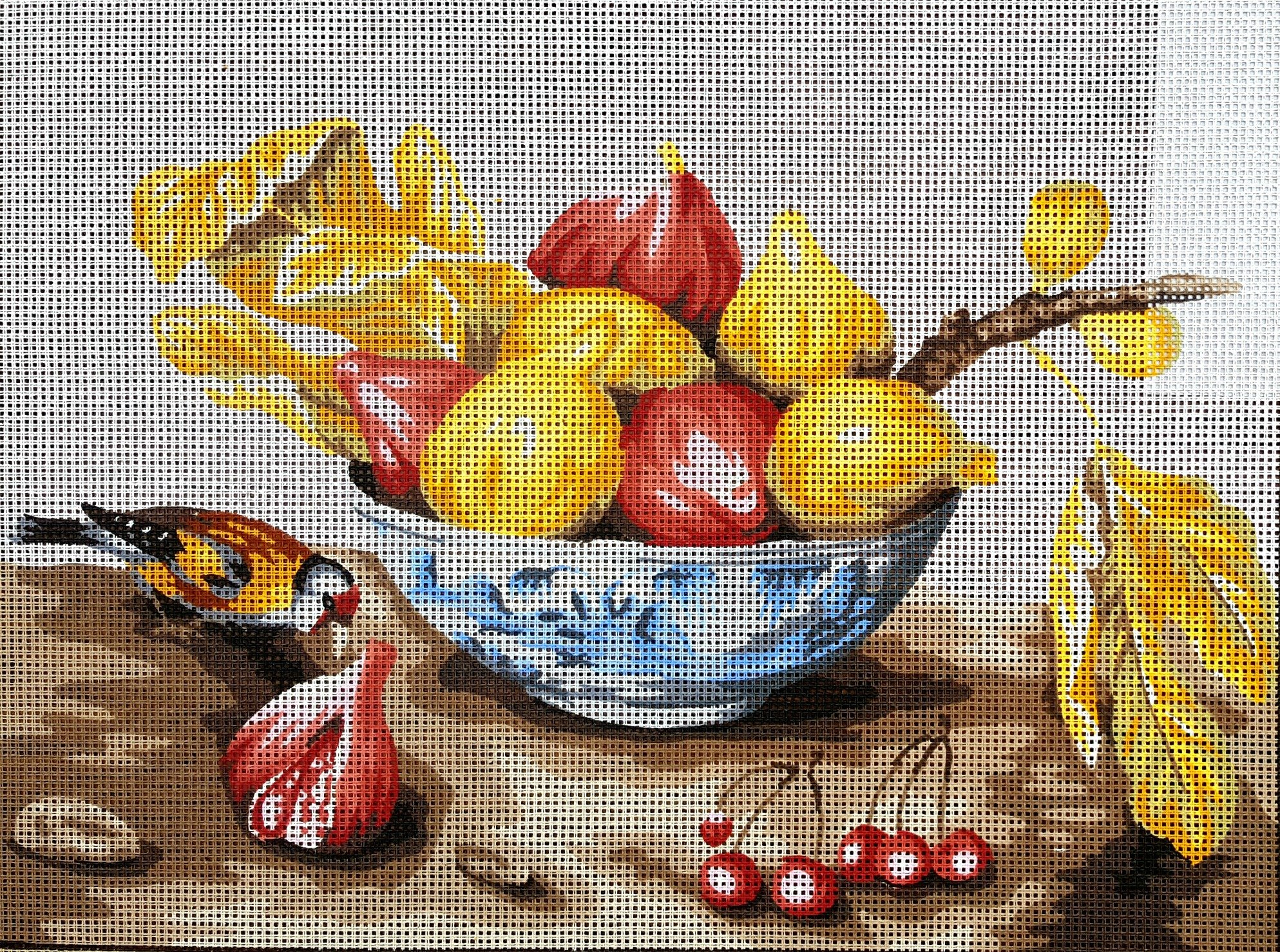 Needlepoint Painted Canvas Cross Stitch Tapestry Kit Gobelin - Life stile. 16
