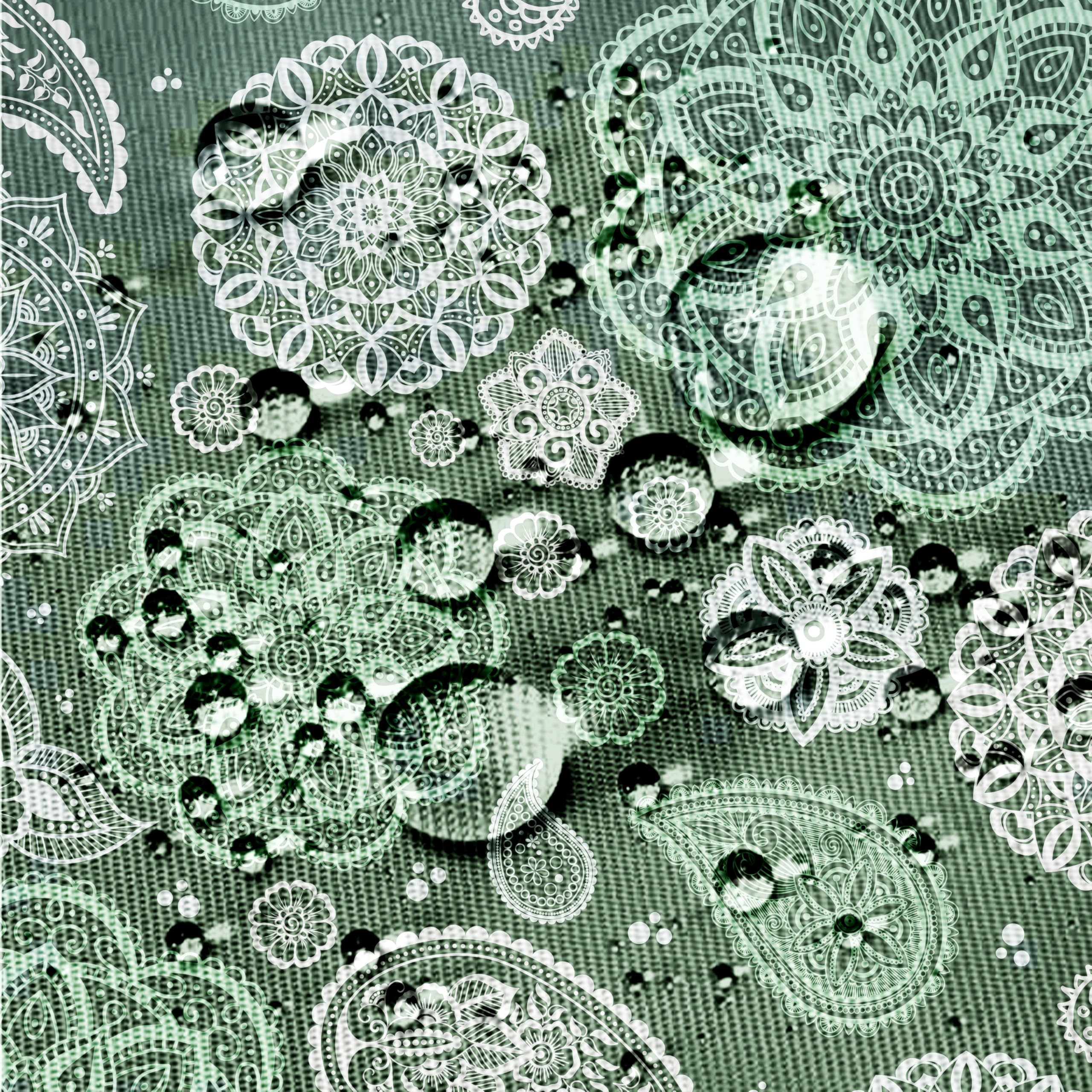 iEvery Green Paisley Round Tablecloth 150cm - Image 4