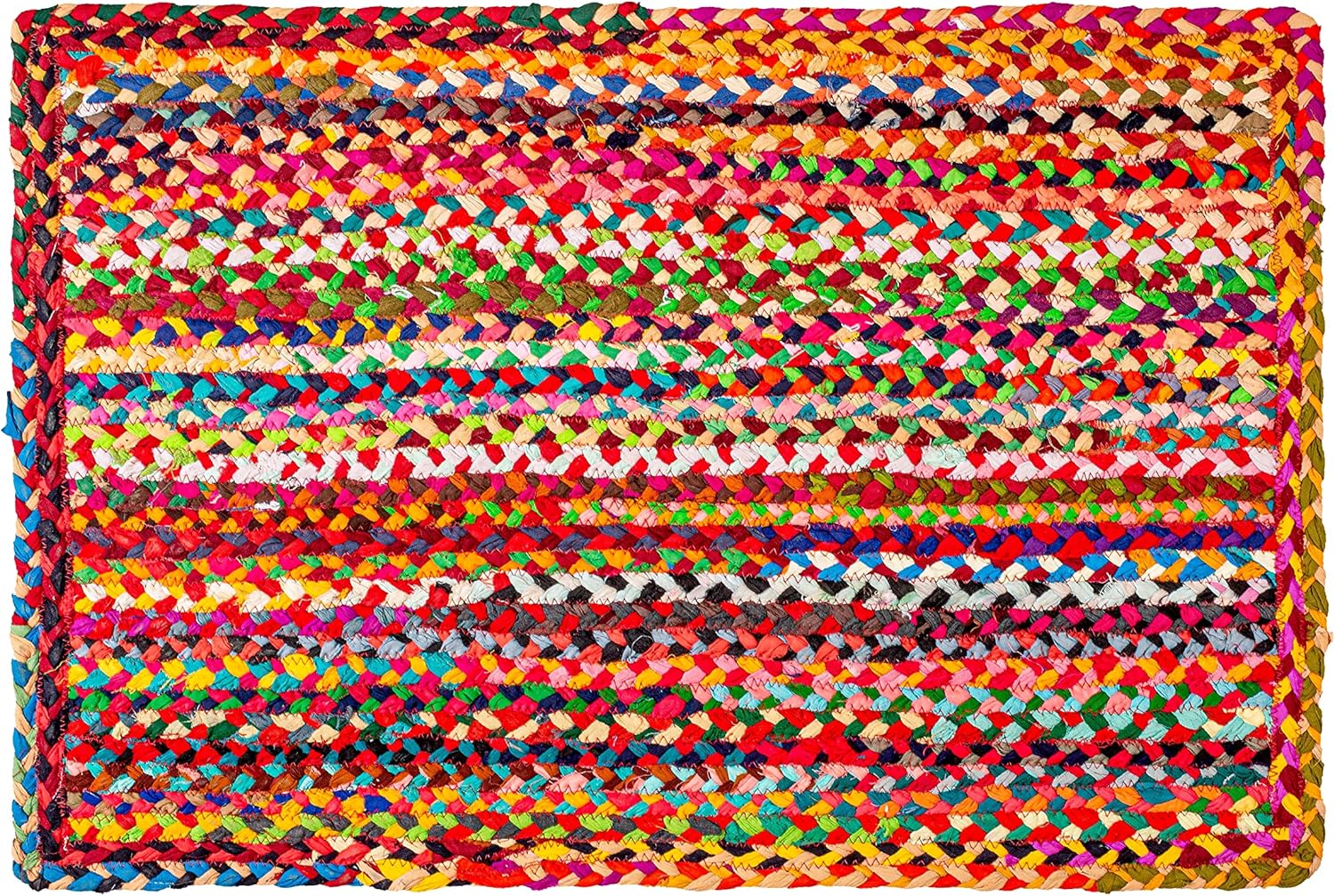 Savi Home Hand Made Braided Cotton Chindi Rugs 3x5 Feet