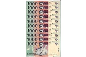 Collectible Banknote - Indo 10 X 1,000 - 10,000 Rupiah, UNC