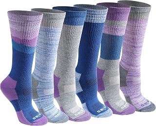 Dickies Women's Dri-Tech Moisture Control Crew Socks - Fashion Pack of 6 or 12 Pairs for Dry Comfortable Feet