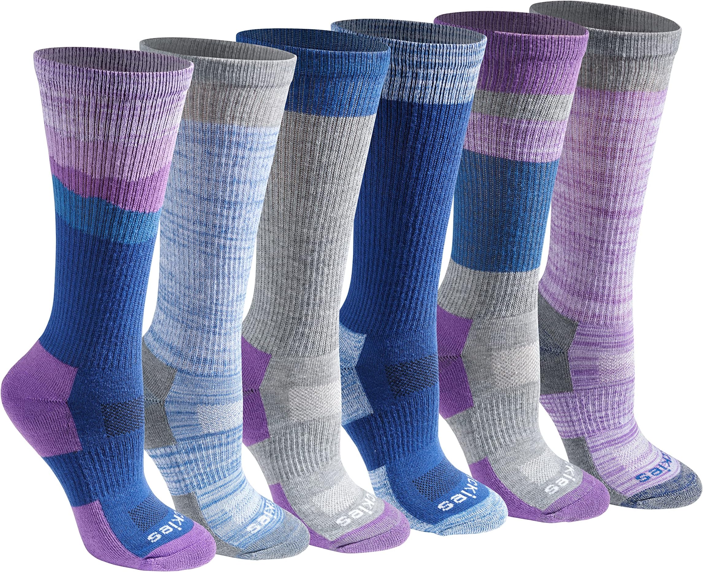 Women's Dri-Tech Fashion Moisture Control Crew Socks (6, 12 Pairs)