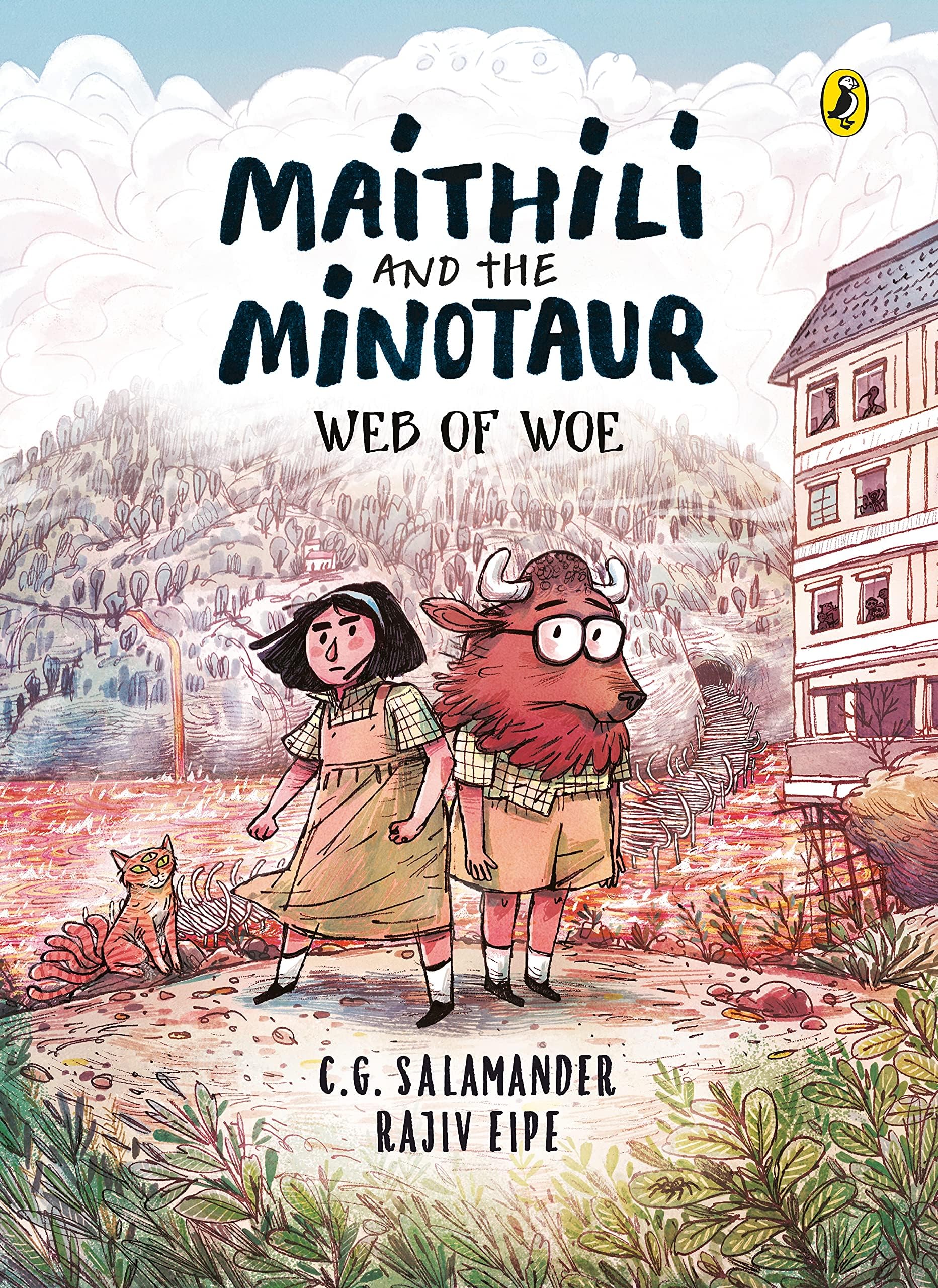 Maithili and the Minotaur: Web of Woe (Book 1 in an Outlandish Graphic Novel Series)