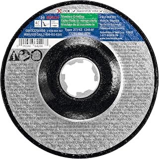 Bosch GWX27M450 4-1/2 in. x 1/4 in. X-Lock Arbor Type 27 30 Grit Masonry Grinding Abrasive Wheel