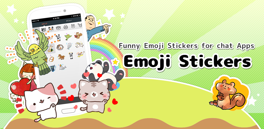 Emoji Stickers for chat Apps-App im Amazon Appstore