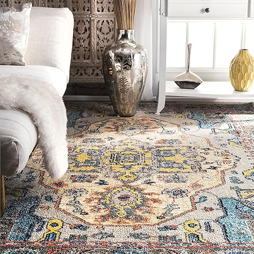 Miniatura 7 de nuLOOM Corbett - Alfombra de estilo retro bohemio 10 x 14 pies, multi, Polipropileno, gris