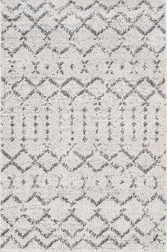 Miniatura 3 de JONATHAN Y - MOH101B-23 - Tapete marroquí Hype, estilo bohemio y clásico, con estampado de diamante, para interiores, dormitorio, cocina o sala de