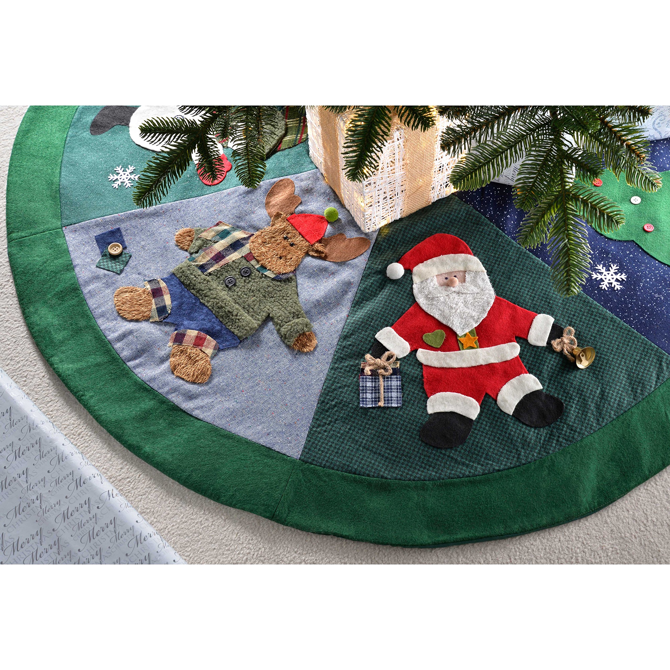 WeRChristmas Christmas Character Tree Skirt Decoration, 120 cm - Large, Multi-Colour, Multicolour, 120 x 120 x 2 cm - Image 2