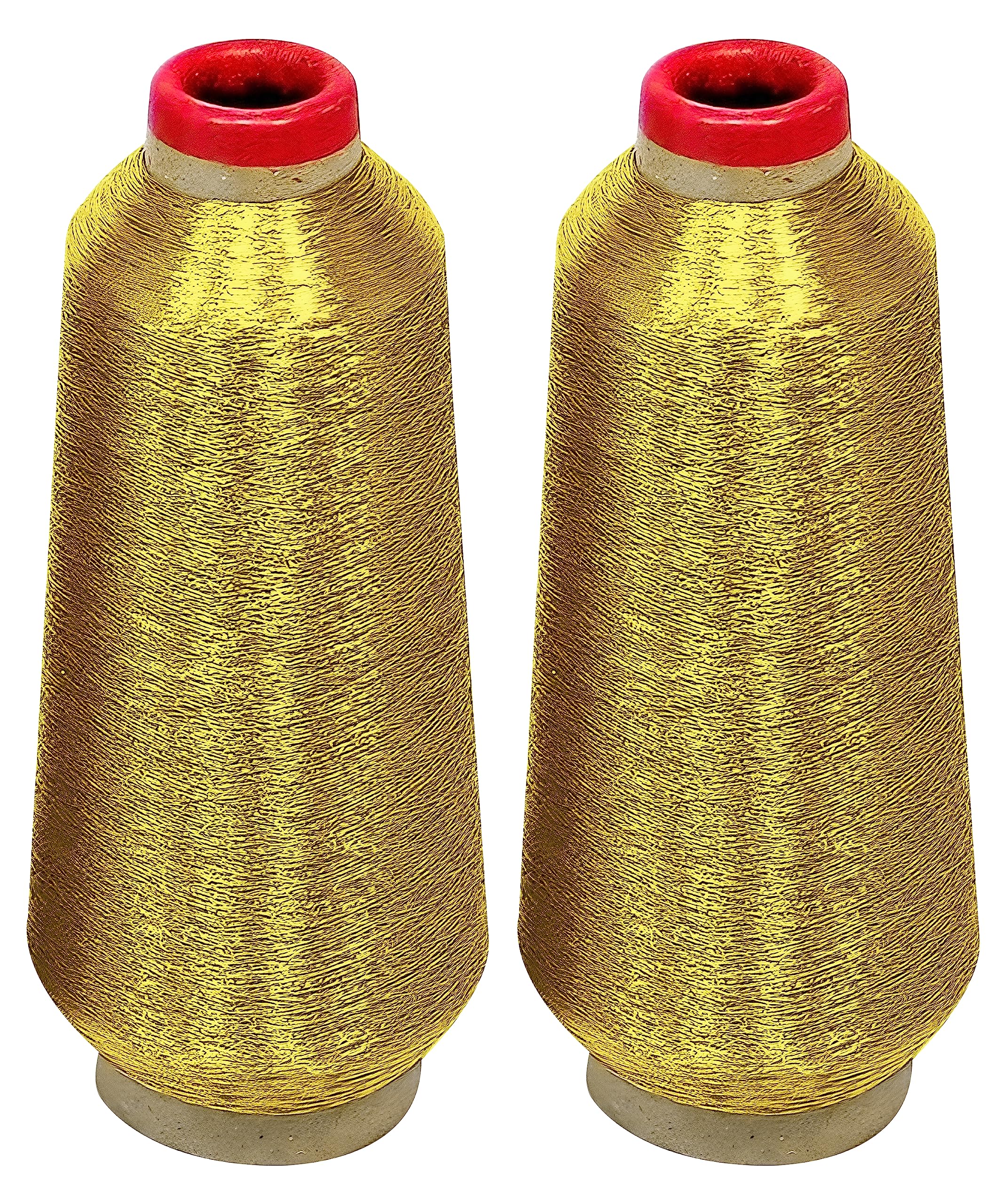 ThreadNanny Gold & Silver Metallic Machine Embroidery Threads (Antique Gold)