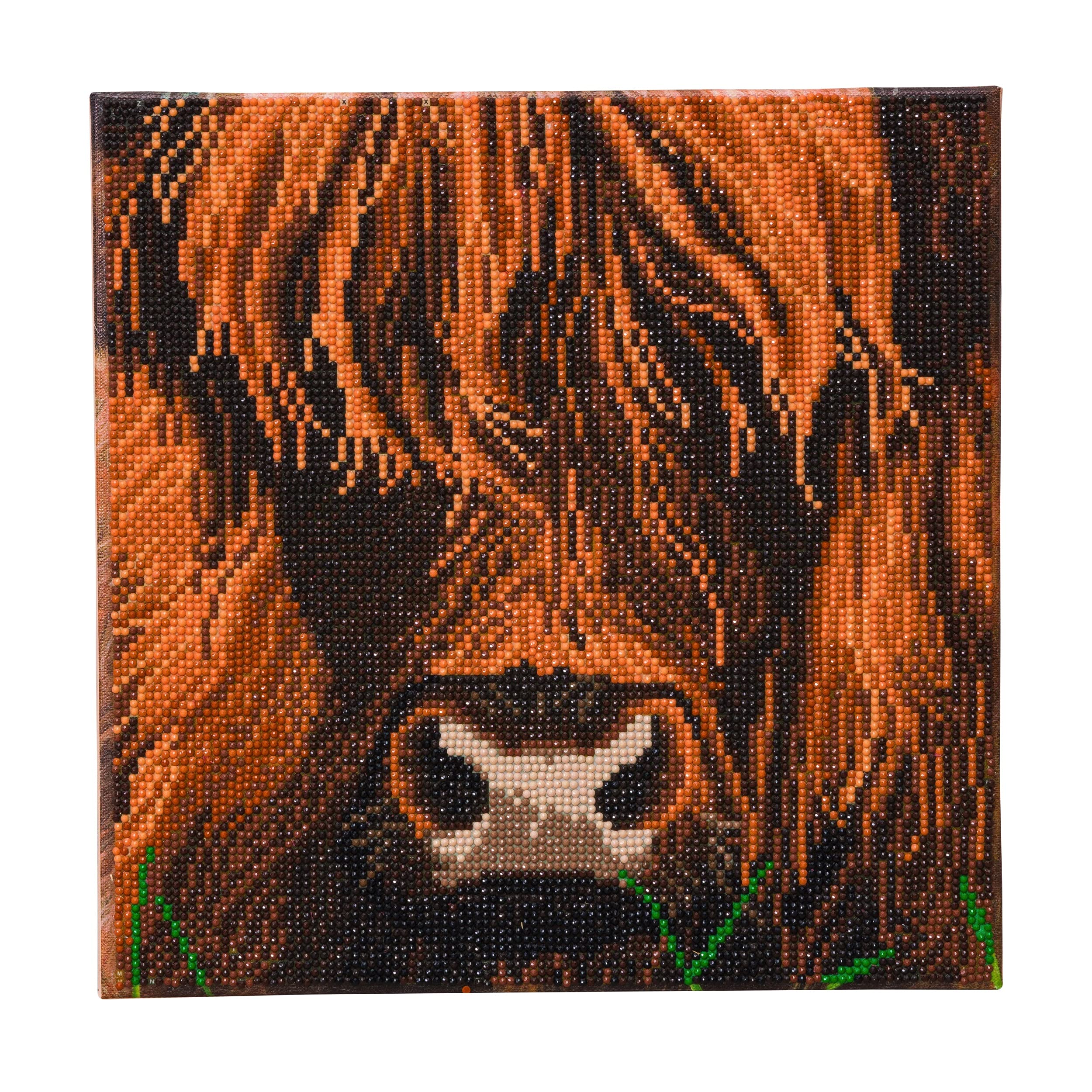 Craft Buddy Highland Cow - Full Crystal Stc Stores 30Cm X 30Cm Framed Crystal Art Kit (Highland Cow - Full Crystal)