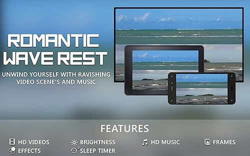 onda romântica gratuita HD - decore seu quarto com belas paisagens na sua TV HDR 4K, TV 8K e disposi