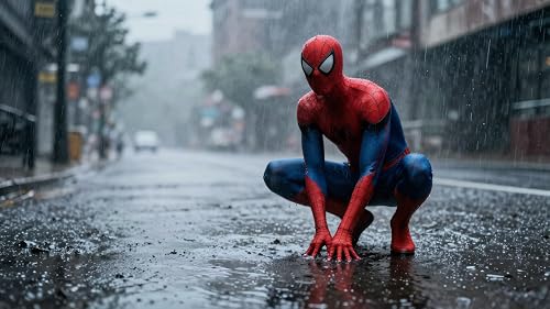 Spider-Man Night City steampunk: Neon Webscape – 4K Relaxing Urban Ambience for Fire TV & Tablets – vue 4