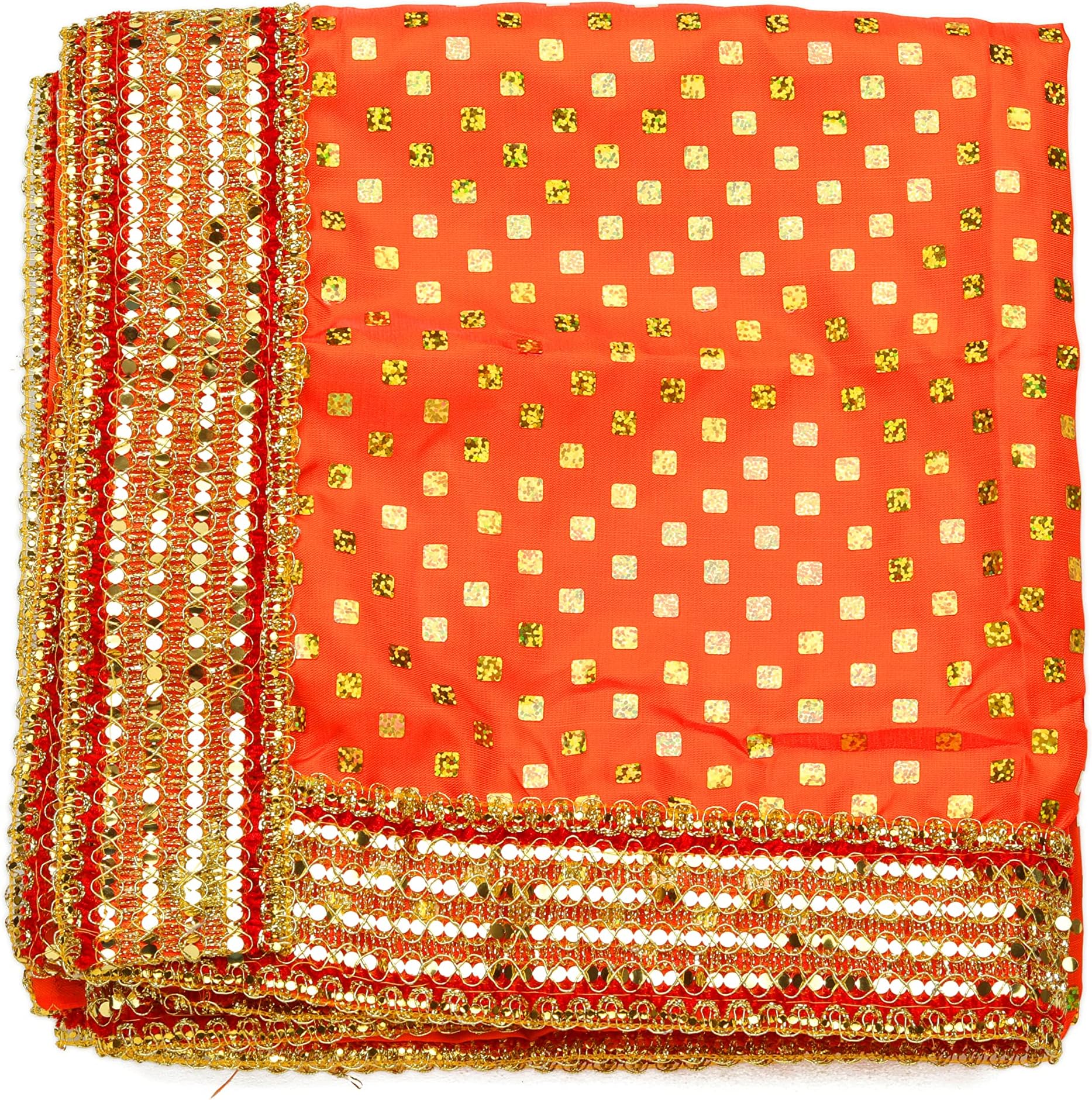 Aditri creation, Large Backdrop/Asan Orange Colour Size 40/40