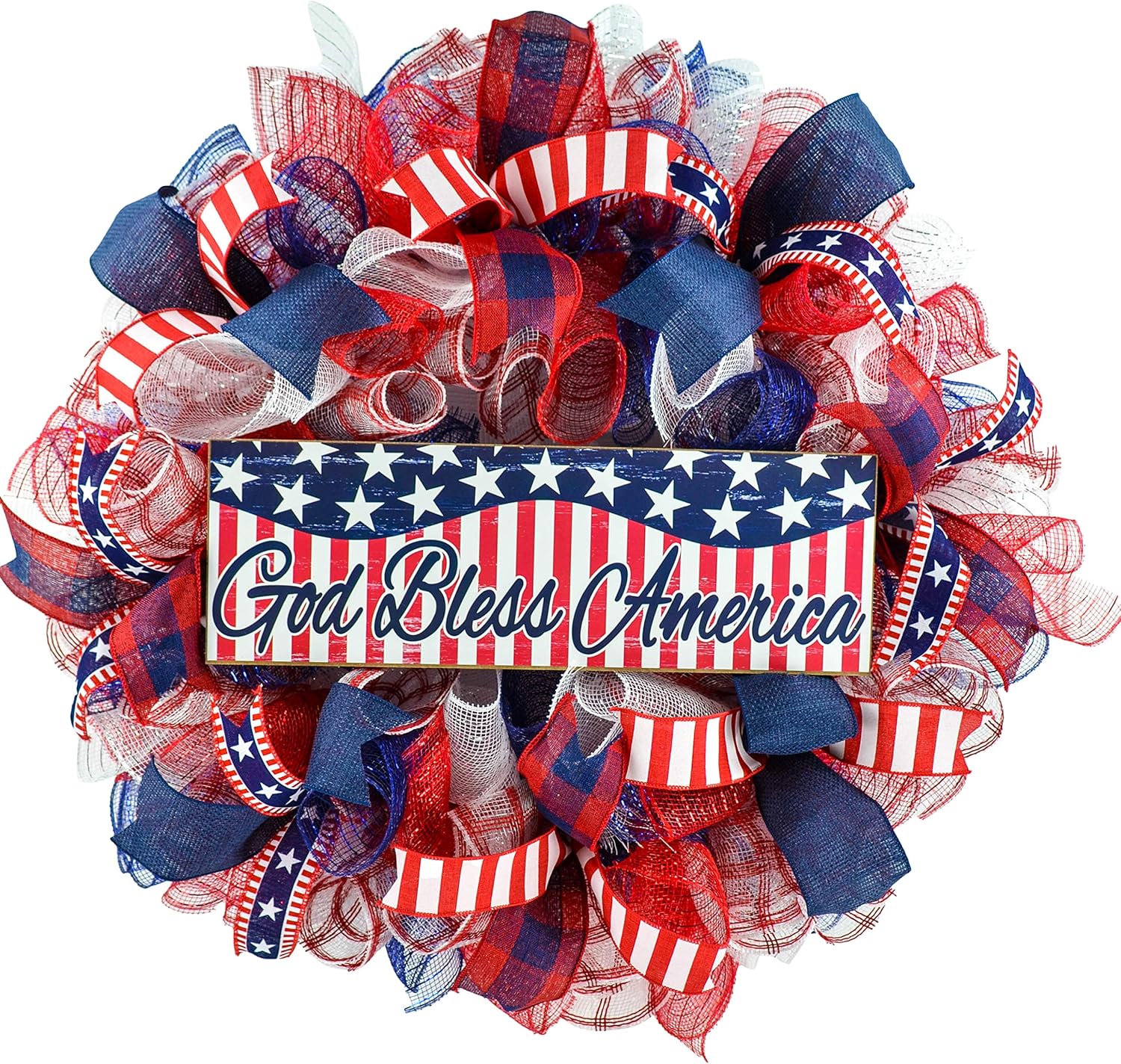 4th of July Door Wreath | God Bless America