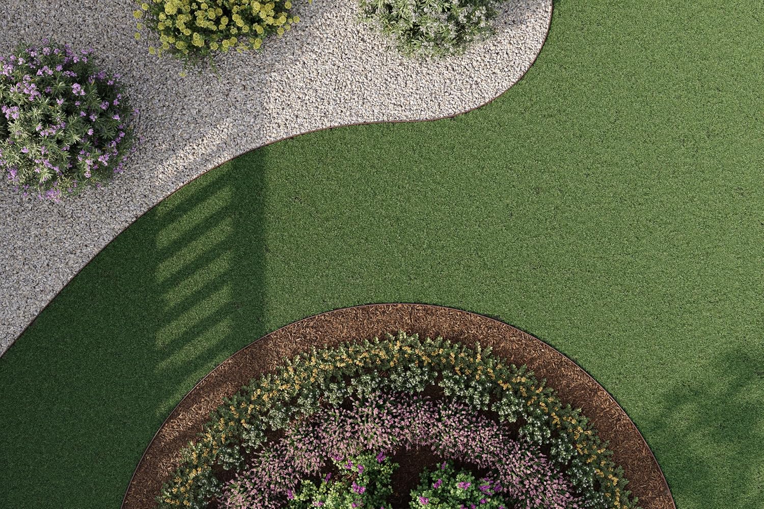 EasyFlex 4-Inch Composite Landscape Edging Kit, 40-Foot, Brown