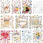 600+ Love Stickers, 300+ Romantic Designs Water/Tear Resistant Bottle Stickers Self-Adhesive Love Decoration Labels, Use for Couple, Valentine's Day, Gifts, Wedding, Anniversary, Scrapbook Decors