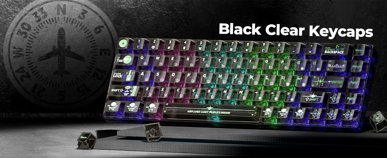 Amazon.com: GMKWTL XVX Clear Keycaps, Transparent Keyboard Keycaps