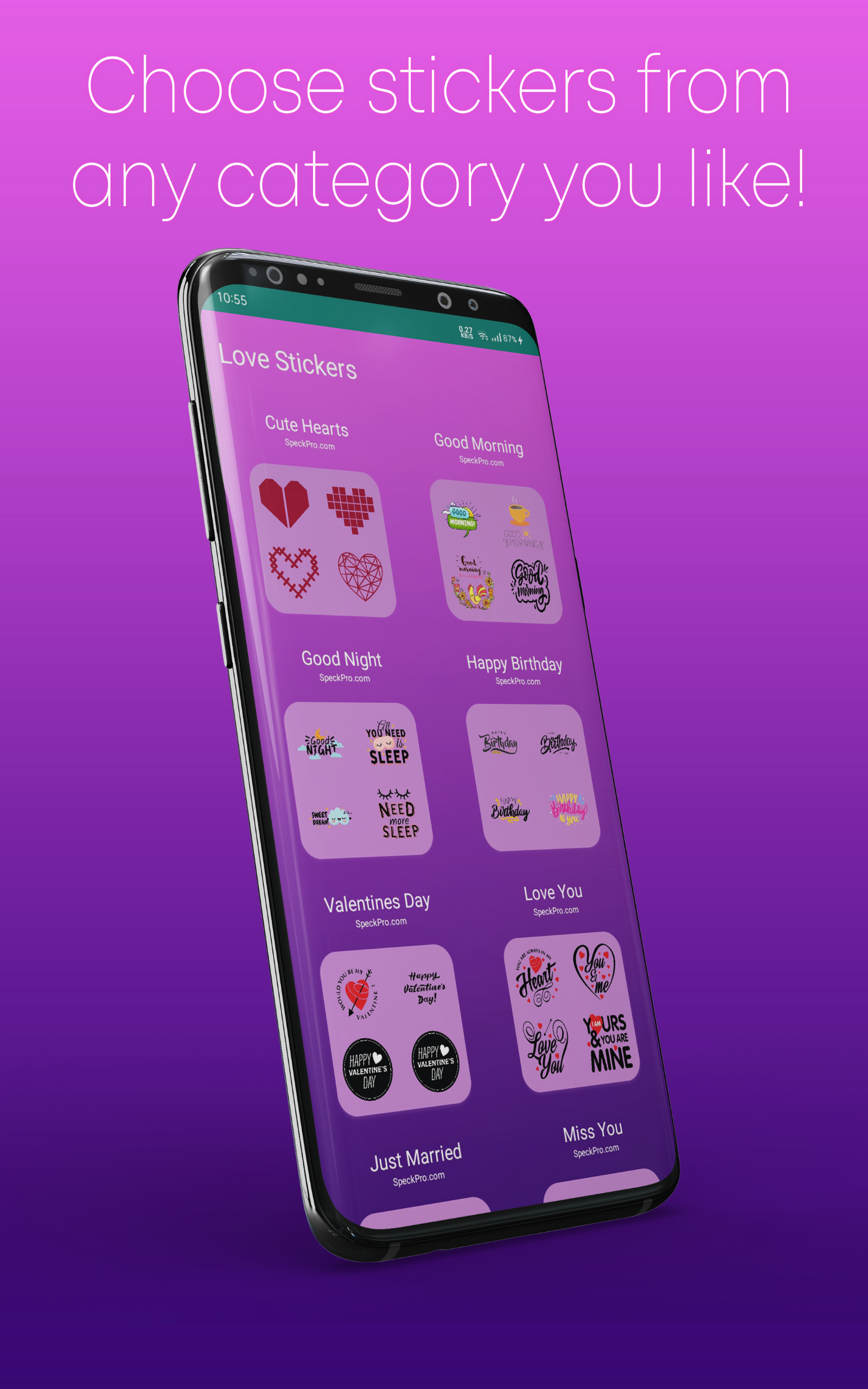 Romantic Love Stickers App for Whatsapp for