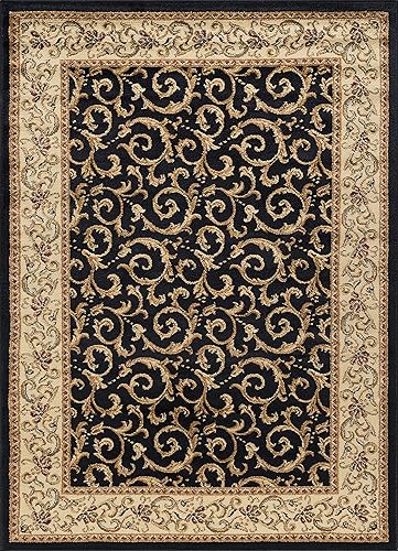 Miniatura 10 de Raleigh - Alfombra ovalada grande de 7 x 10 pies para sala de estar y dormitorio, alfombra tradicional floral - Alfombras para Salas Grandes Beige