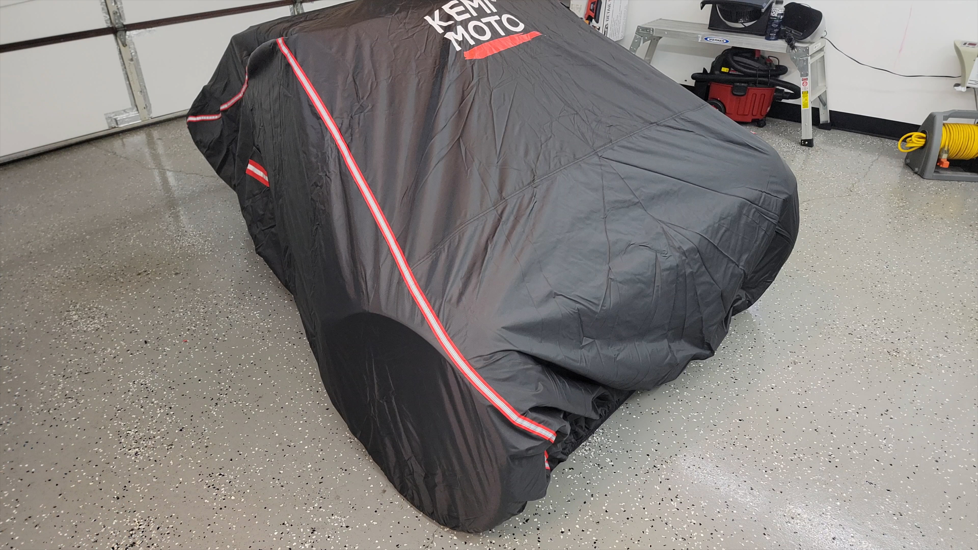 KEMIMOTO Housse Imperméable 420D UTV Résistante Au Vent Et Au Soleil Avec Bandes Reflechissantes Compatible Avec Polaris Rzr Can Am Kawasaki Cfmoto Arctic Cat