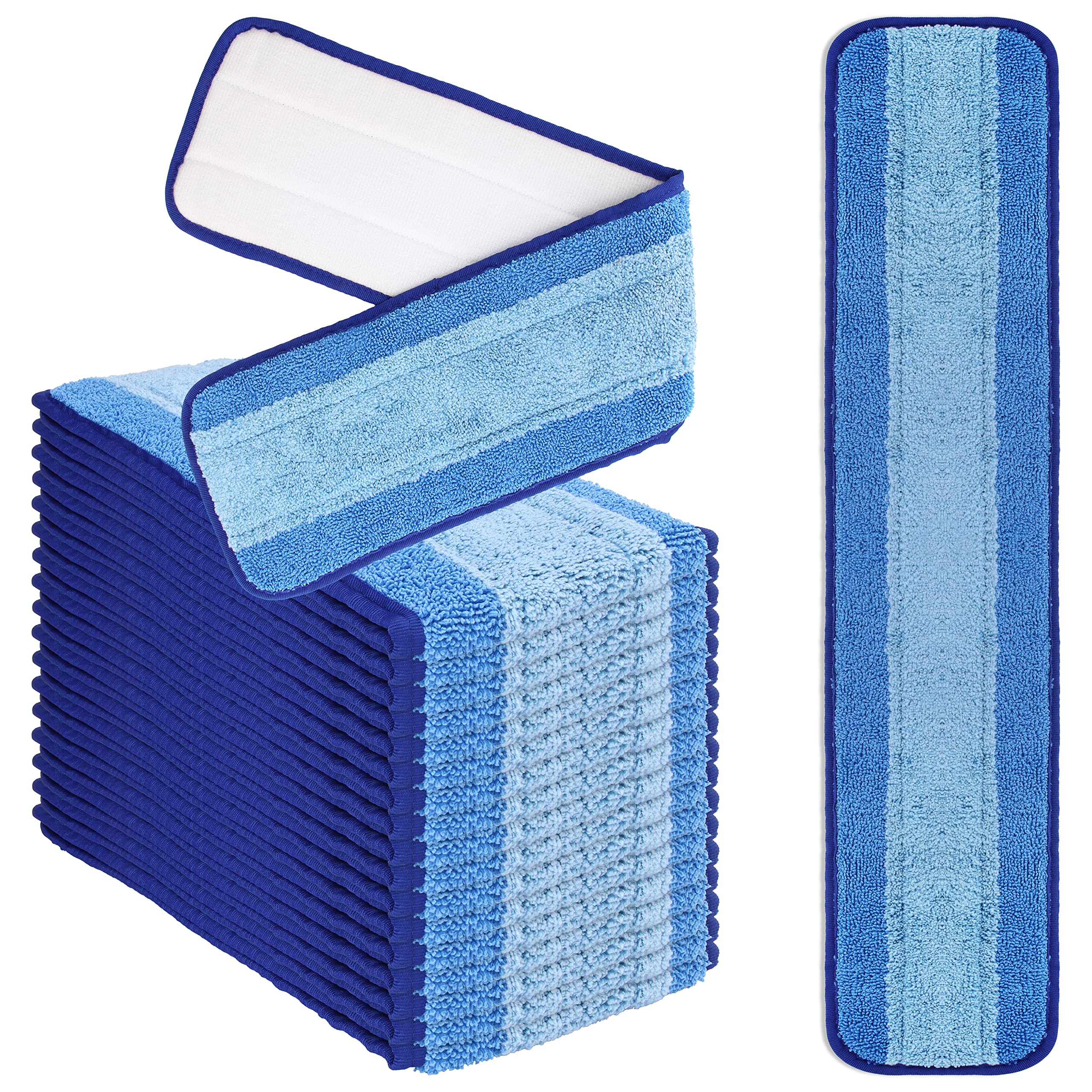 Mop microfibre 61 cm haute absorption lot de 18 pièces