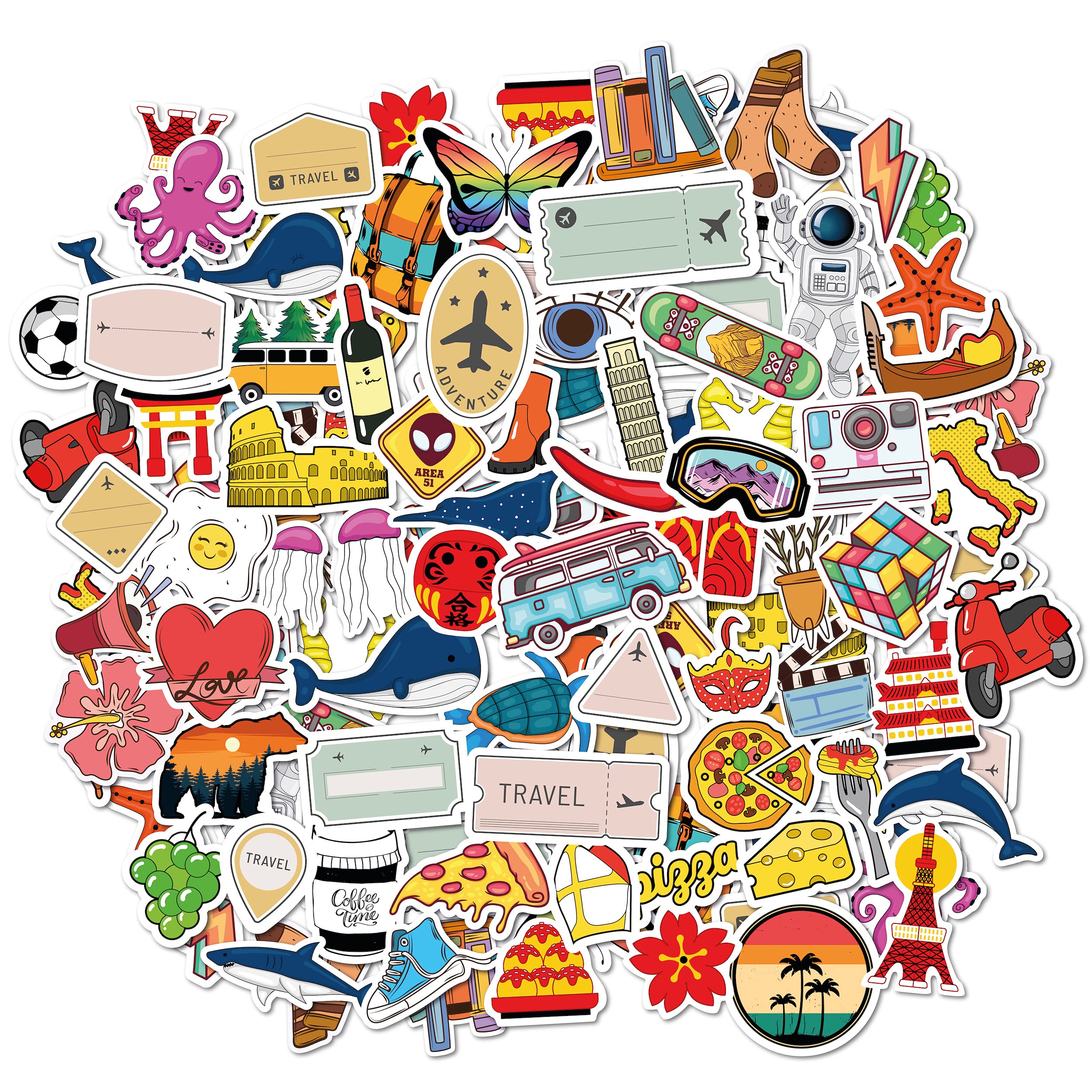 Adesivi Vinilici Viaggio 7 Chakra 10cm: Decora I Tuoi Bagagli #10517 - 5