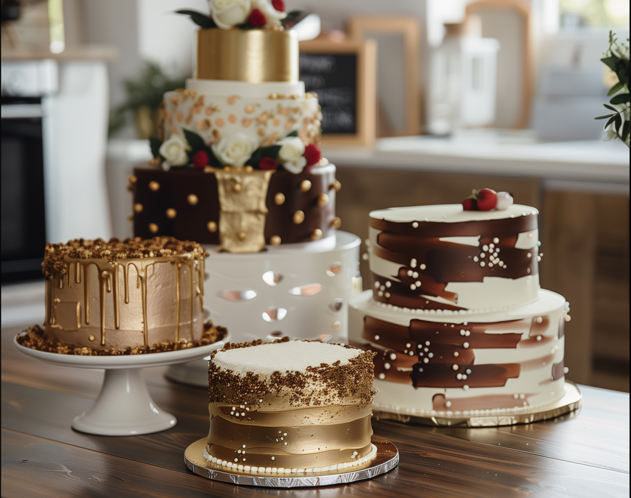 BOARDS 9 Pack Cake Board Drums 8, 10 & 12 Inch In Silver, Gold & Black Color | Free Prop Up Tools Included | Fully Greaseproof 1/2" Thick Cake Circle Rounds