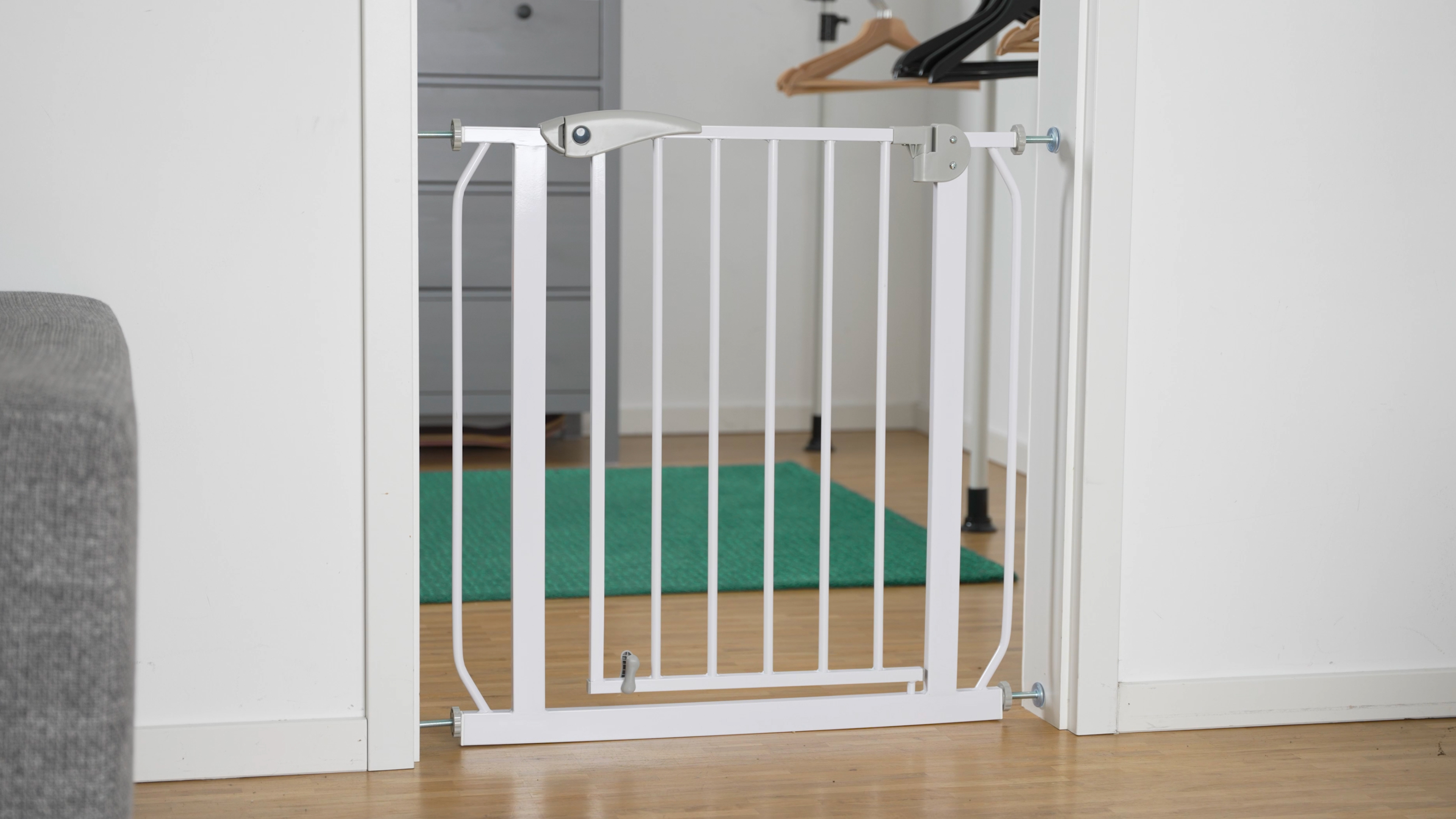 b style Türschutzgtter Berrn Treppengtter 75-85cm slber-grau nkl