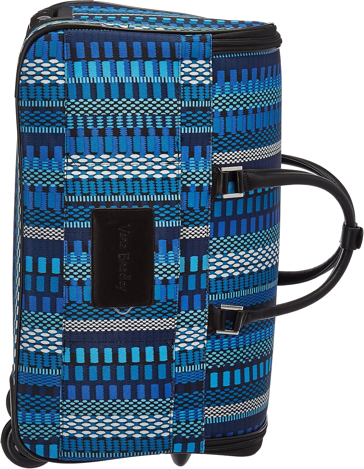 Vera Bradley Women's 22" Roll Along Duffle Luggage, Cha-Cha Blue, One Size