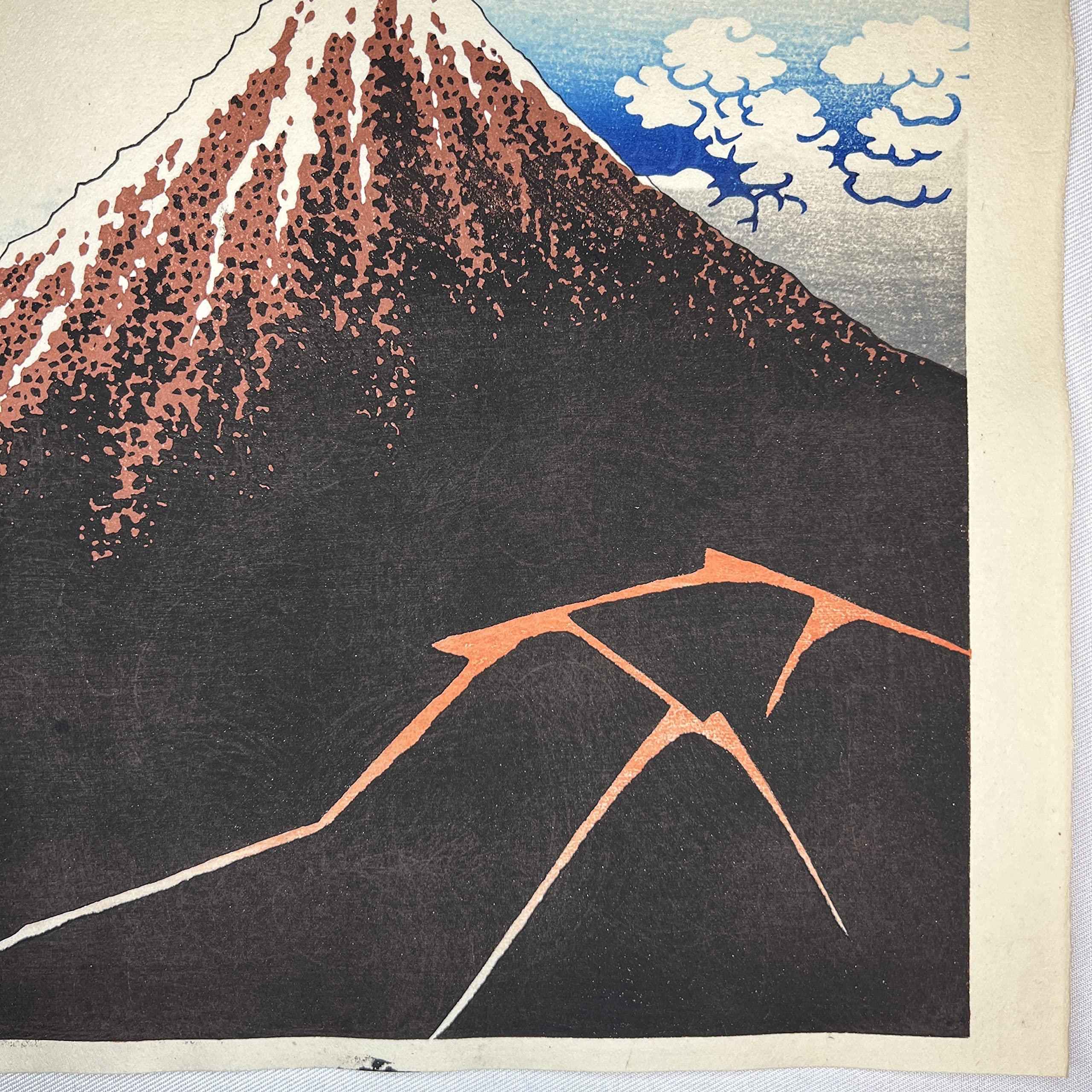 Amazon | 木版画 葛飾北斎 冨嶽三十六景 山下白雨 松崎啓三郎作品