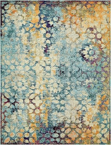 Miniatura 12 de Unique Loom Vita Collection - Alfombra tradicional saturada con medallones florales saturados (3 pies 3 pulgadas x 5 pies 3 pulgadas, rectangular,