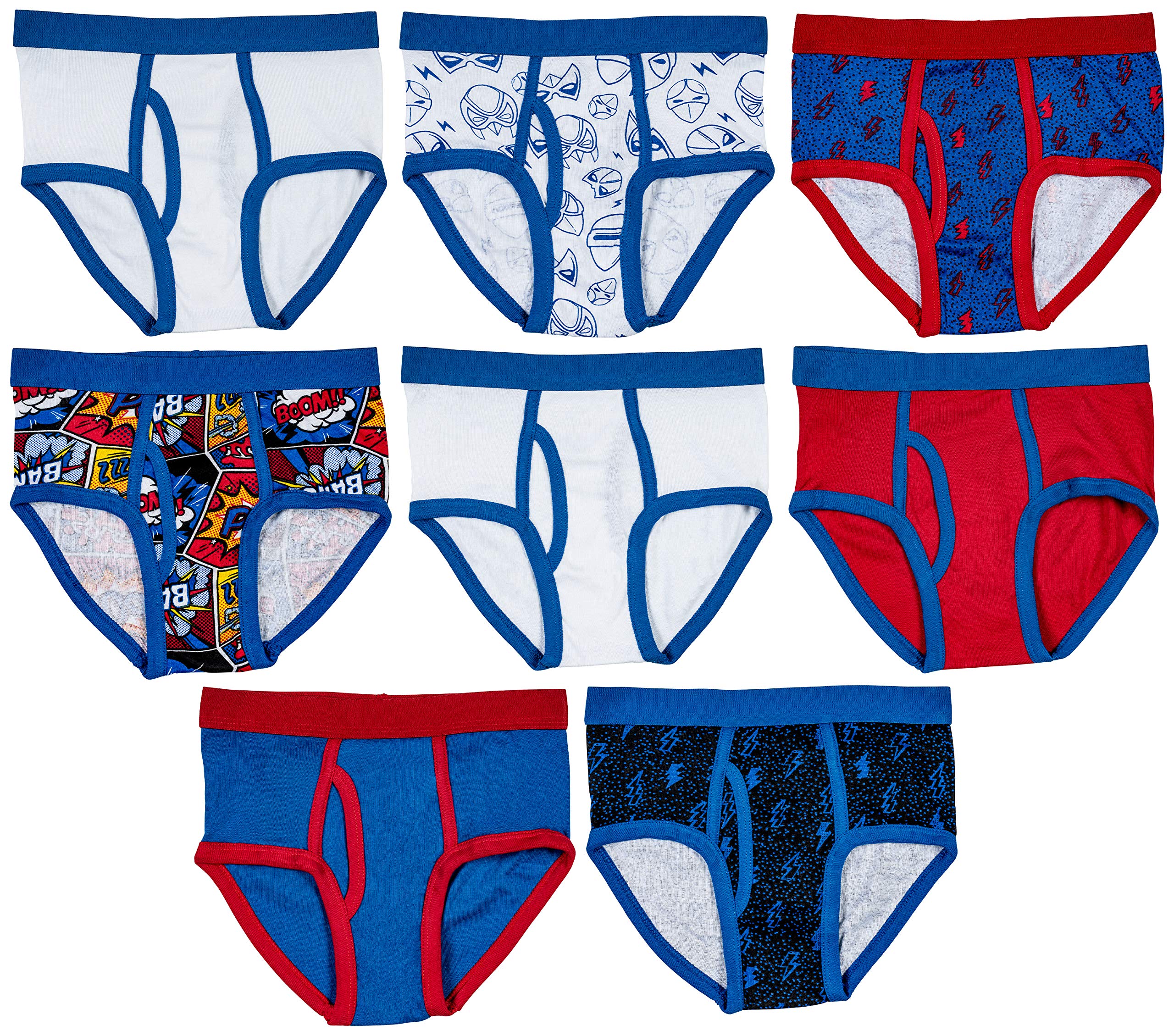 Trimfit Boys Soft 100 Cotton Tagless Briefs Underwear 8 Pack